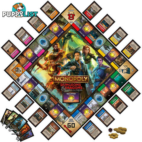 Monopoly - Monopoly Dungeons And Dragons Movie Honor Among Thieves Game - Hasbro - Hbf6219ga01 - 195166206028