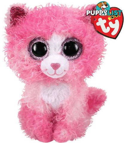 Ty - Beanie Boos - Reagan The Pink Cat Small 15cm - Bg36308 - 008421363087