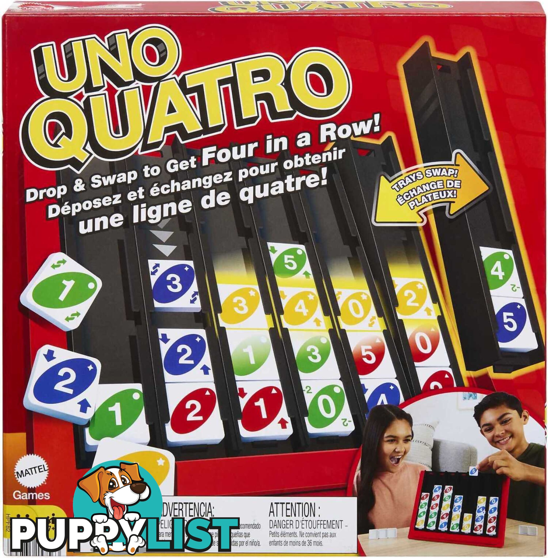 Uno - Quatro Game Adult Family And Game Night - Mahpf82 - 194735157563