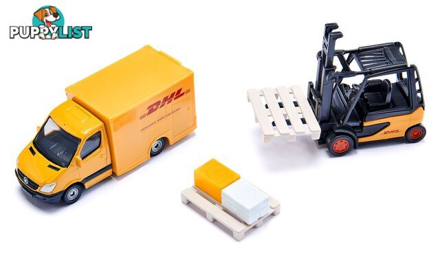 Siku - DHL Logistics 3 Vehicle And Accessories Playset - Mdsi6335 - 4006874063352