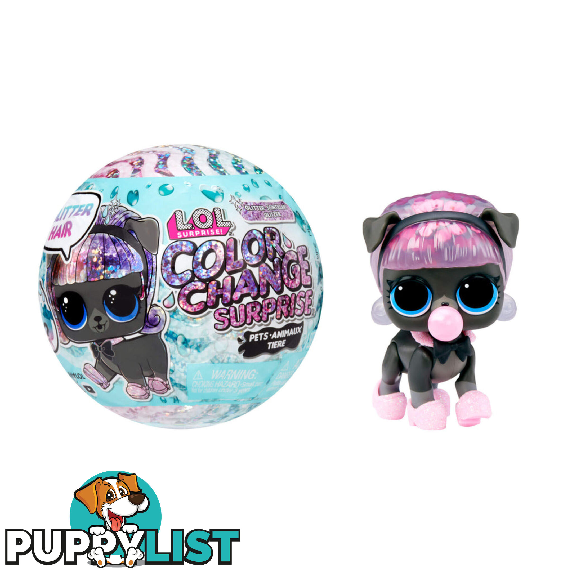 L.O.L Surprise Glitter Color Change Pets With 5 Surprises - Bj585312 - 035051585312