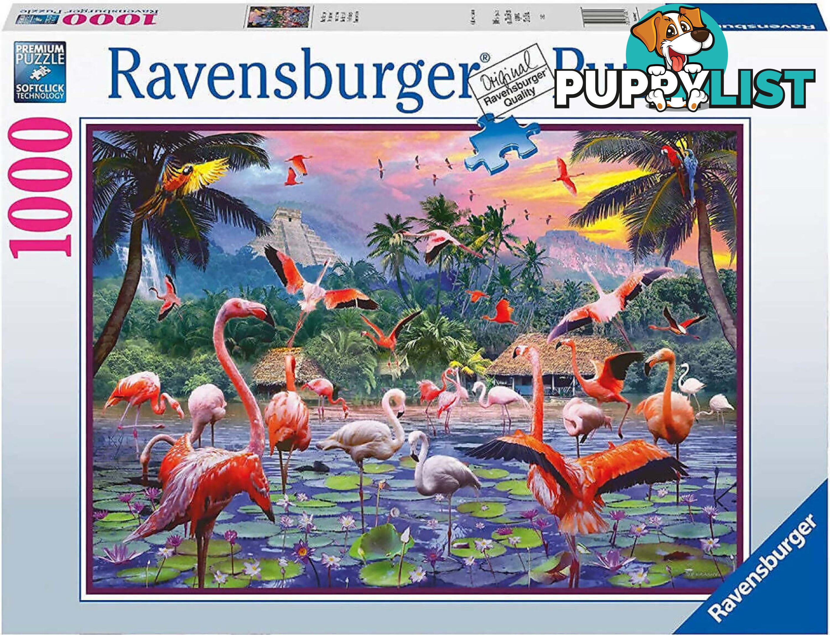 Ravensburger - Pink Flamingos Jigsaw Puzzle 1000pc - Mdrb17082 - 4005556170821