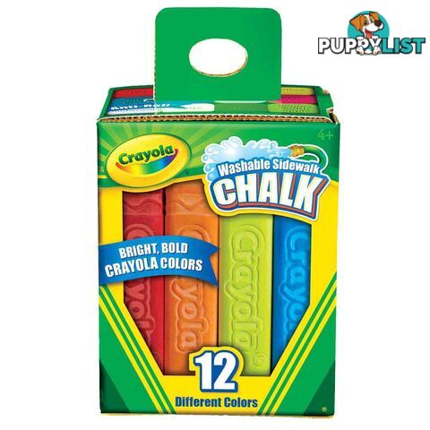 Crayola - 12 Pack Sidewalk Chalk Boxed - Bs512012 - 071662612122