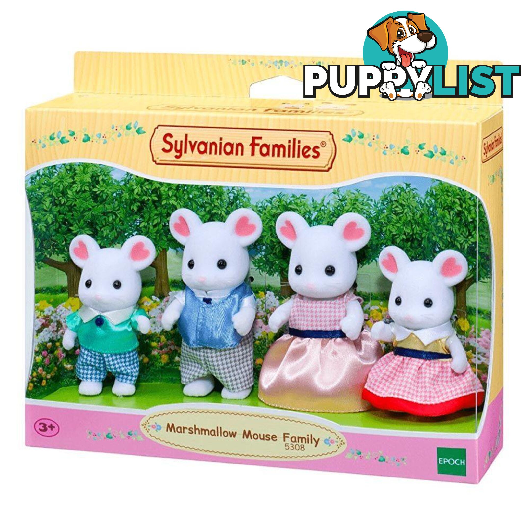 Sylvanian Families - Marshmallow Mouse Family Sf5308 - 5054131053089