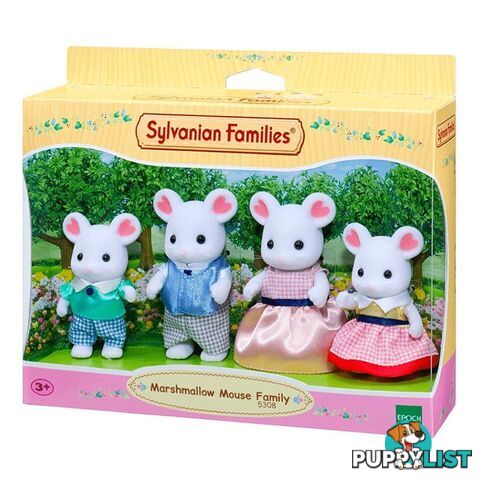 Sylvanian Families - Marshmallow Mouse Family Sf5308 - 5054131053089