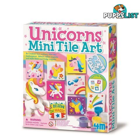 4m - Creative Craft - Mini Tile Art - Unicorns - Johnco - Jpc4740 - 4893156047403