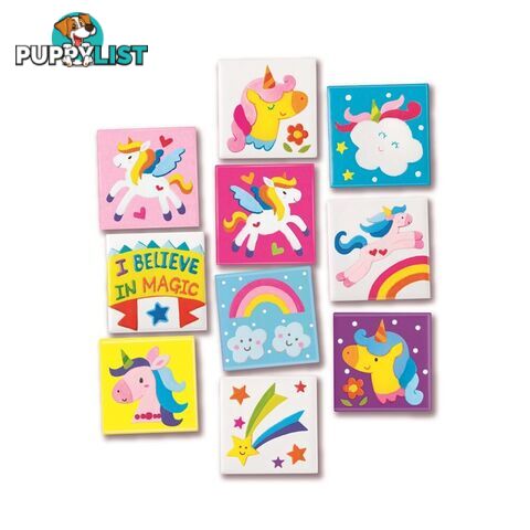 4m - Creative Craft - Mini Tile Art - Unicorns - Johnco - Jpc4740 - 4893156047403