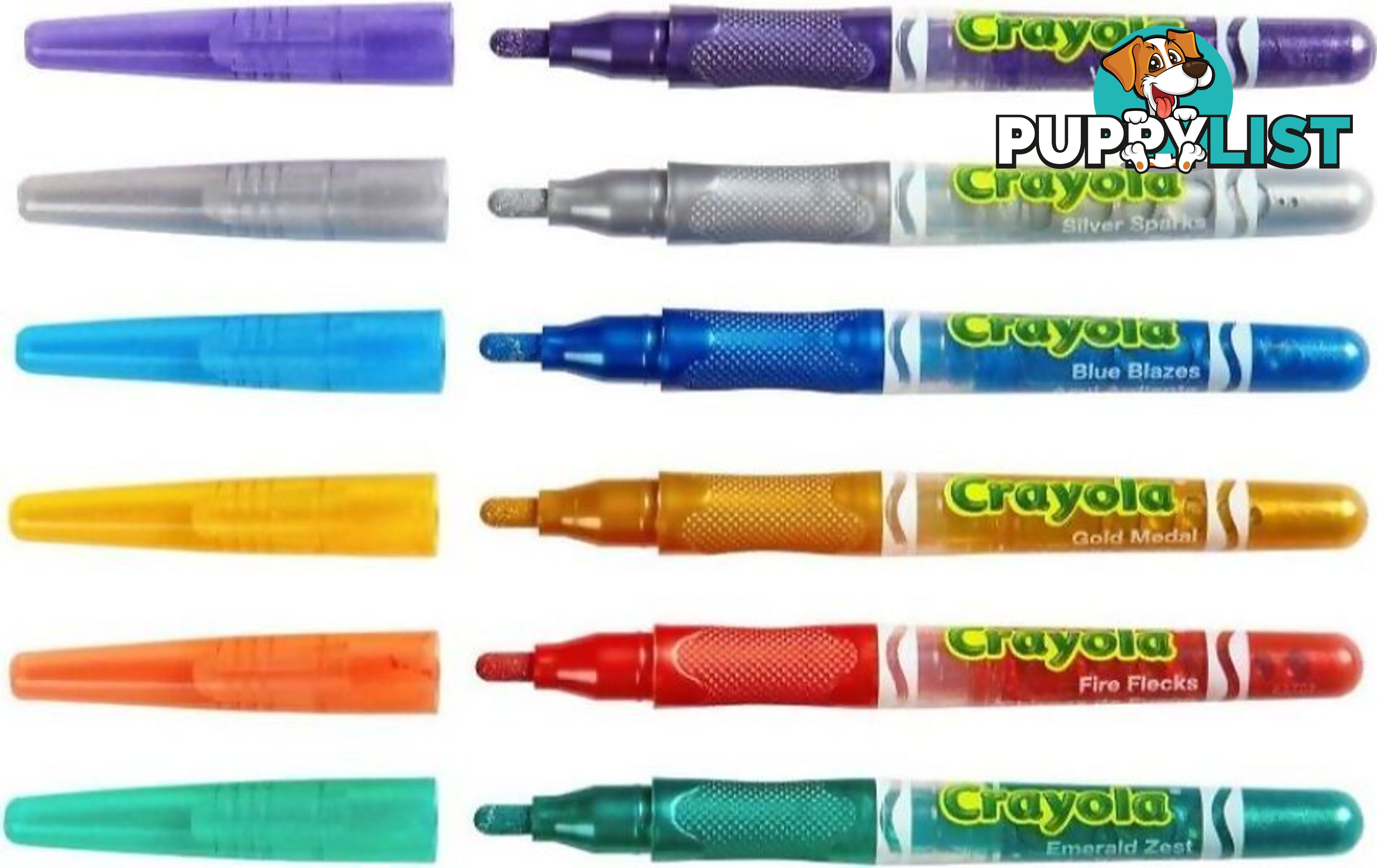 Crayola - Glitter Marker 6pk - Bs588629 - 071662286293