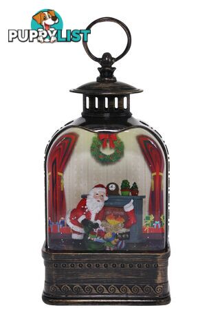 Cotton Candy - Xmas Brass Lantern Medium Santa Gifts - Ccxac407 - 9353468016610