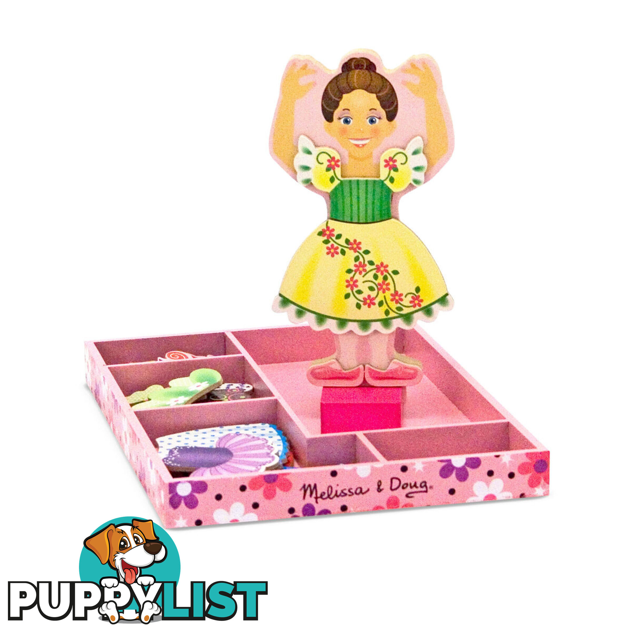 Melissa & Doug - Nina Ballerina Magnetic Dress-up Set   Mdmnd3554 - 000772035545