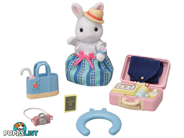 Sylvanian Families - Weekend Travel Set With Snow Rabbit Mother - Mdsf5641 - 5054131056417