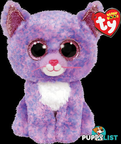 Ty - Beanie Boos - Cassidy Lavender Cat Small 15cm - Bg36248 - 008421362486