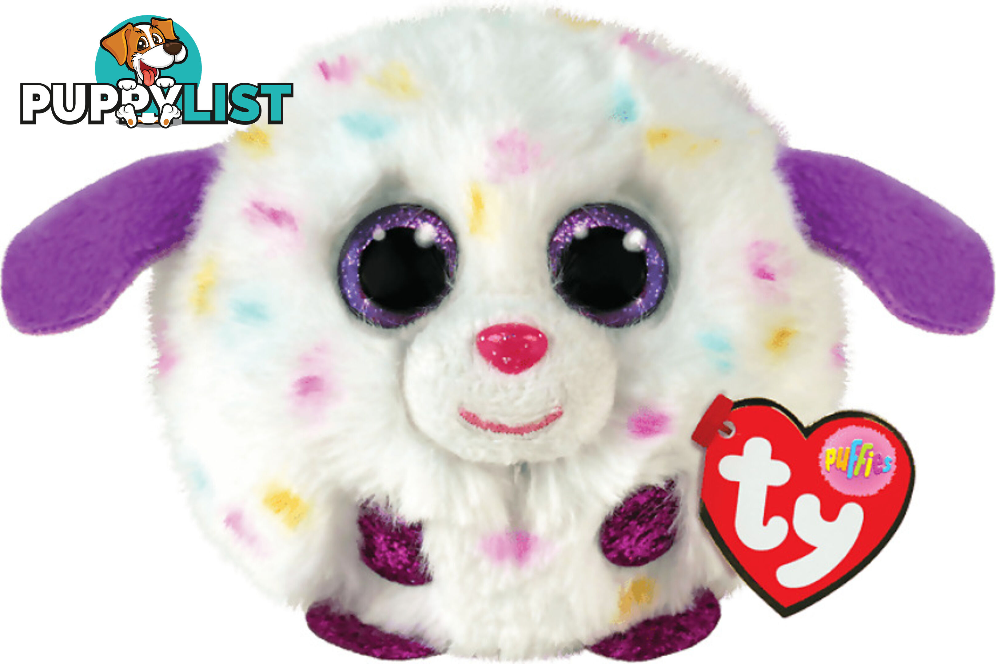 Ty Beanie Boos Balls - Munchkin The White Dog- Puffies - Bg42528 - 008421425280