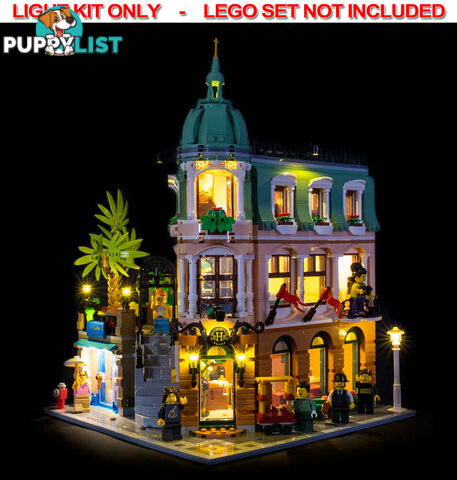 LIGHT KIT for LEGO Boutique Hotel 10297 - Light My Bricks - 744109767784