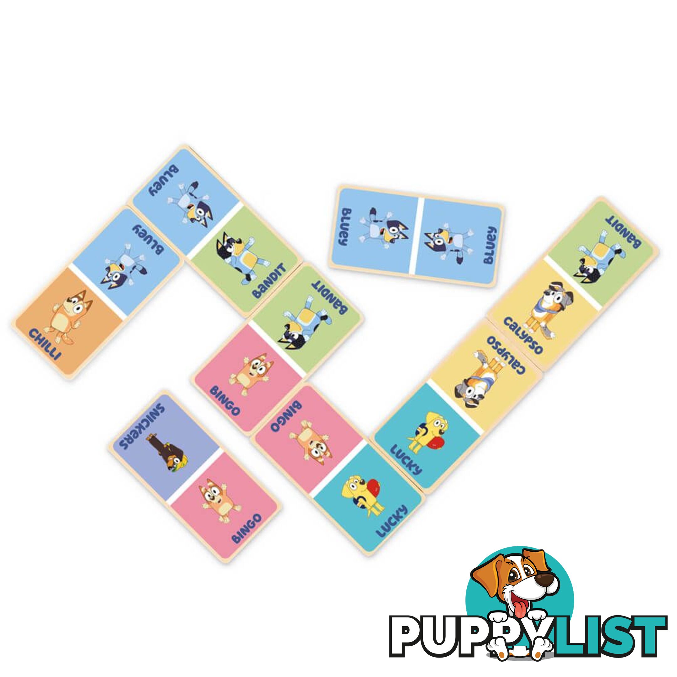 Bluey - Wooden Dominoes - Jsblu251c - 5055069721064