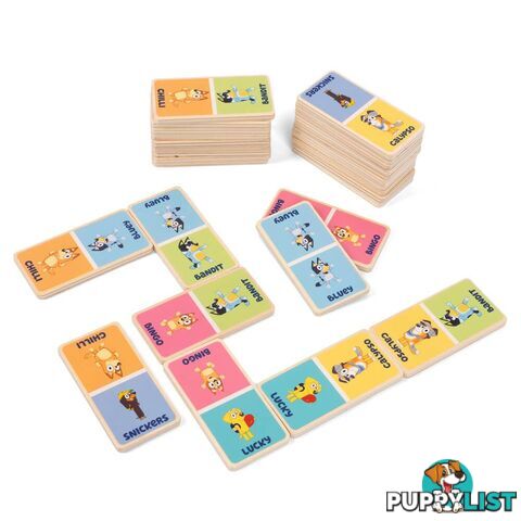 Bluey - Wooden Dominoes - Jsblu251c - 5055069721064