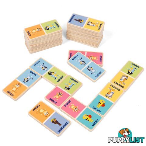 Bluey - Wooden Dominoes - Jsblu251c - 5055069721064