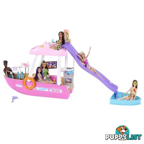 Barbie Dream Boat Playset With Pool Slide And 20+ Accessories - Mahjv37 - 194735095100