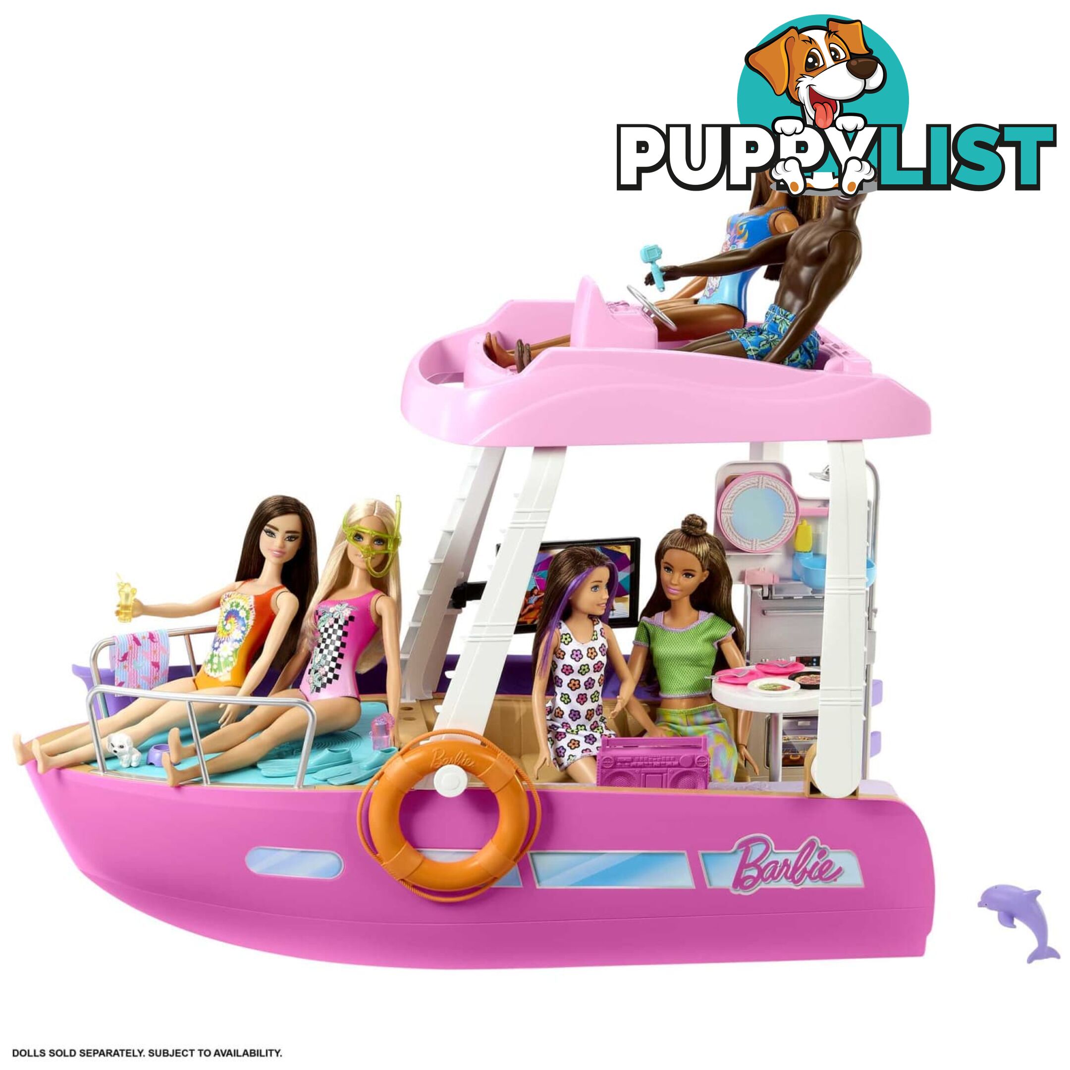 Barbie Dream Boat Playset With Pool Slide And 20+ Accessories - Mahjv37 - 194735095100