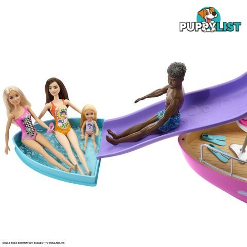 Barbie Dream Boat Playset With Pool Slide And 20+ Accessories - Mahjv37 - 194735095100