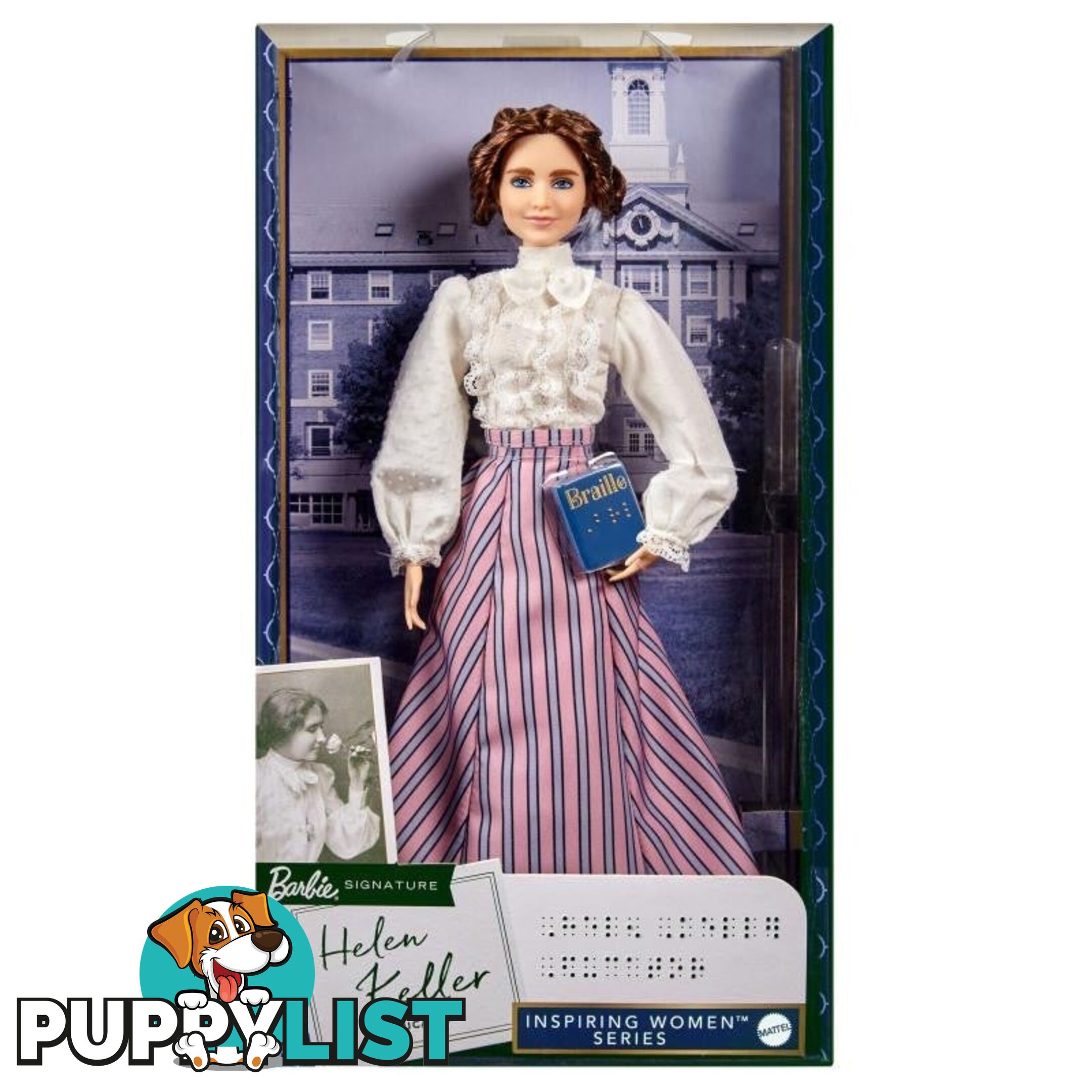 Barbie Signature Inspiring Women Series Helen Keller Doll Magtj78 - 887961916003