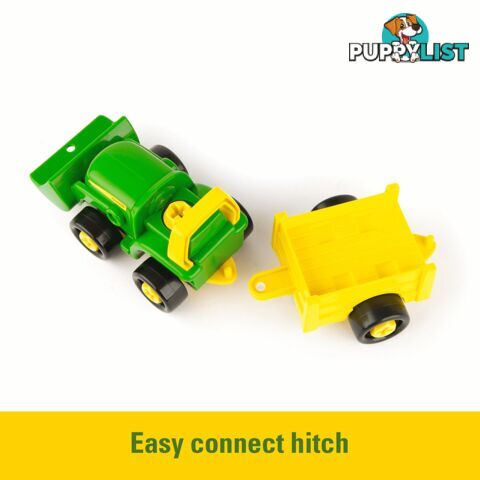 John Deere - Build-a-Buddy Bonnie Scoop Tractor with Wagon Cow and Screwdriver - Lc47209 - 036881472094