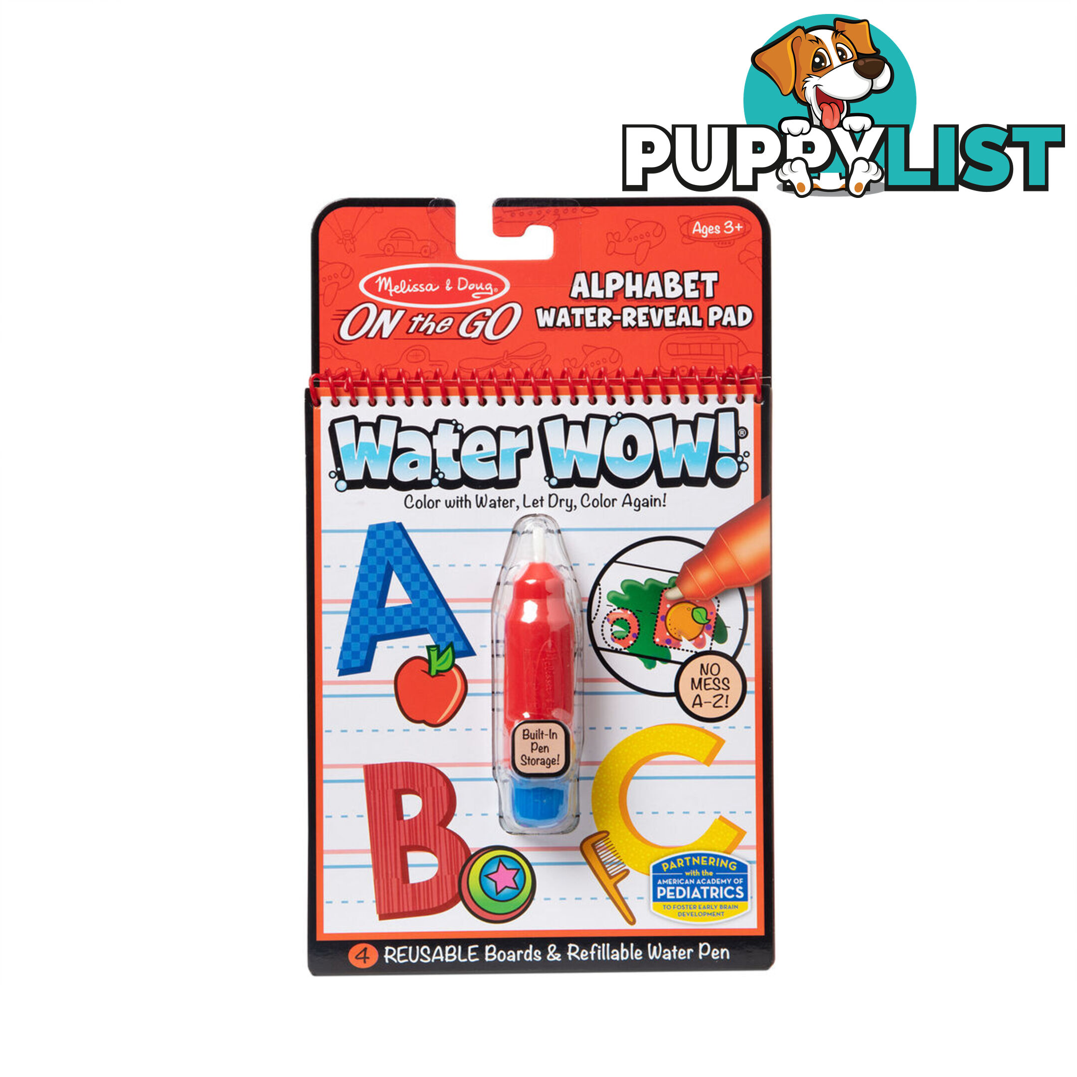 Melissa & Doug - Water Wow! Alphabet - On The Go Travel Activity   Mdmnd5389 - 000772053891