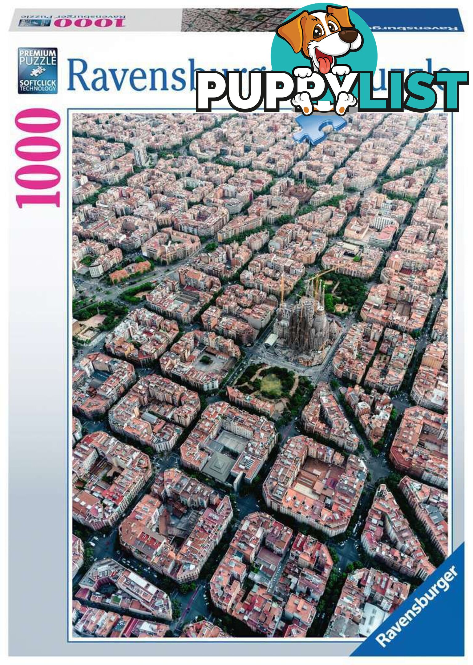 Ravensburger - Barcelona From Above Jigsaw Puzzle 1000pc - Mdrb15187 - 4005556151875