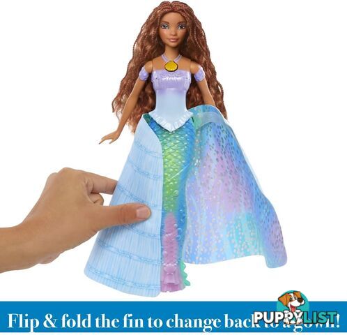 Disney - The Little Mermaid - Transforming Ariel Fashion Doll Switch From Human To Mermaid - Mattel - Mahlx13 - 194735121458