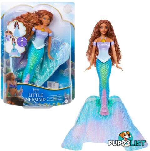 Disney - The Little Mermaid - Transforming Ariel Fashion Doll Switch From Human To Mermaid - Mattel - Mahlx13 - 194735121458