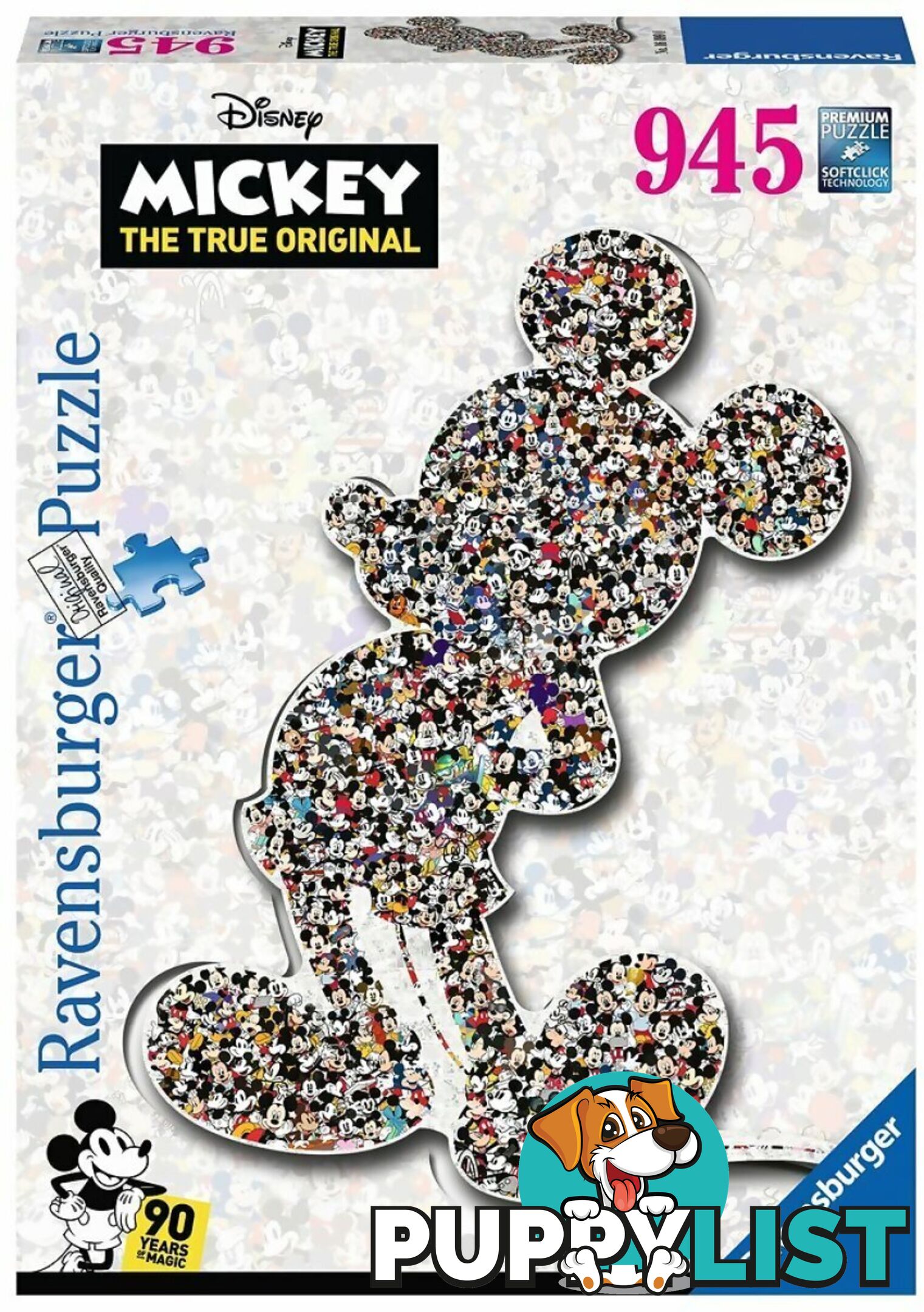 Ravensburger - Disney Mickey Mouse Shaped Jigsaw Puzzle 937pc - Mdrb16099 - 4005556160990