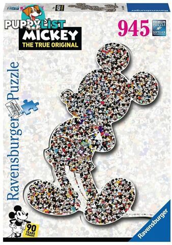 Ravensburger - Disney Mickey Mouse Shaped Jigsaw Puzzle 937pc - Mdrb16099 - 4005556160990