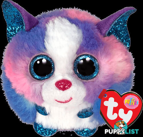 Ty - Beanie Ball Puffies - Cleo Multicolor Husky 10cm - Bg42521 - 008421425211