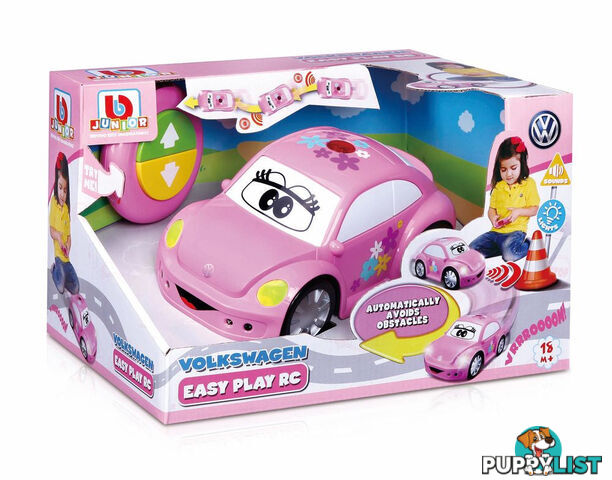 Bburago Baby Junior Easy Play Rc Beetle Volkswagen Pink - Zi44292003 - 4893998920032