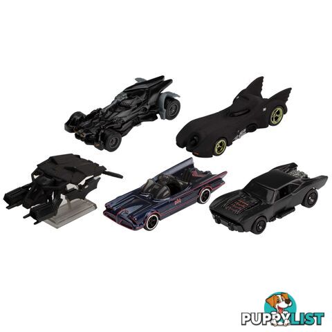 Hot Wheels® - Batman Bundle 5 Fan-favorite Batmobile Castings For Collectors - Magrm17 - 887961907469