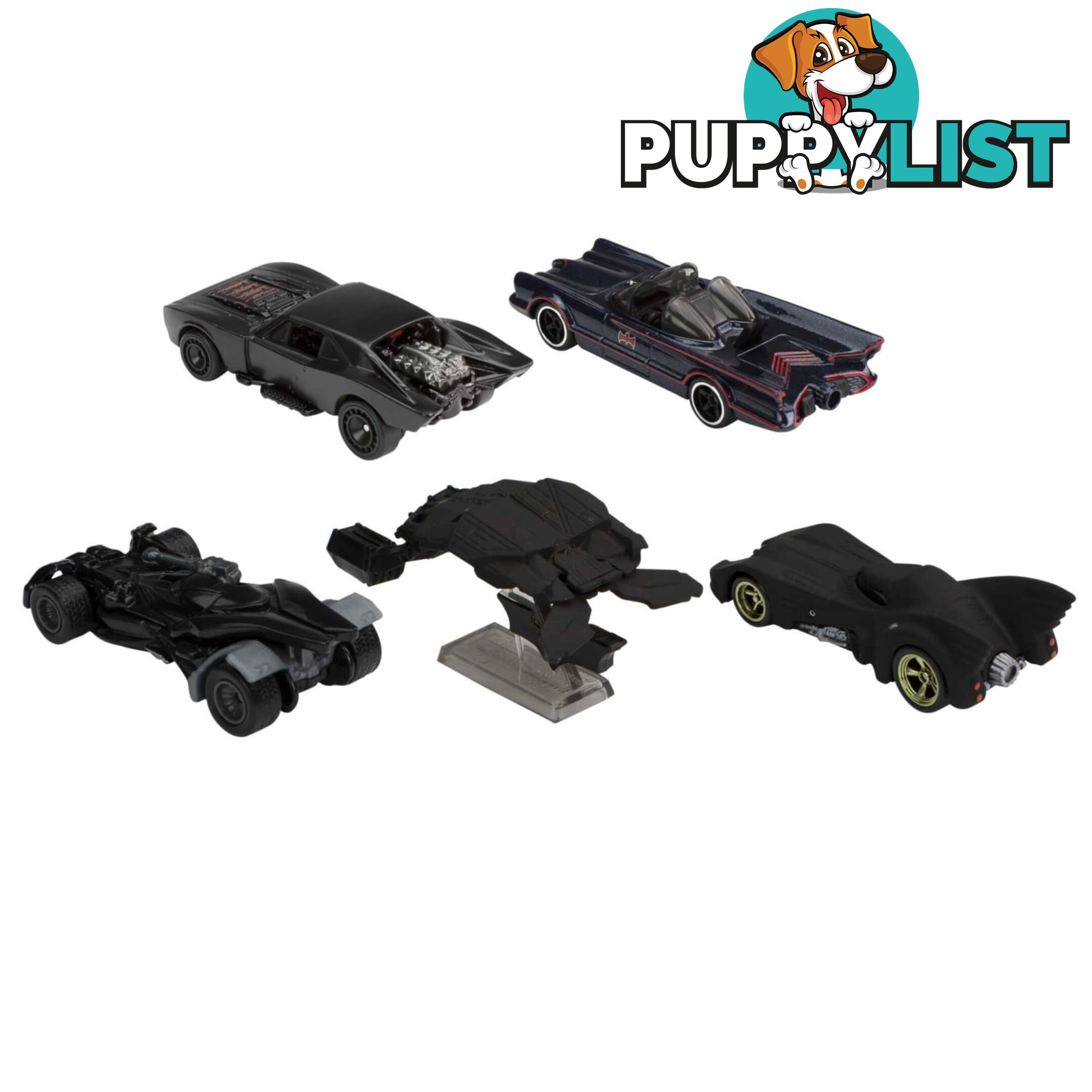 Hot Wheels® - Batman Bundle 5 Fan-favorite Batmobile Castings For Collectors - Magrm17 - 887961907469