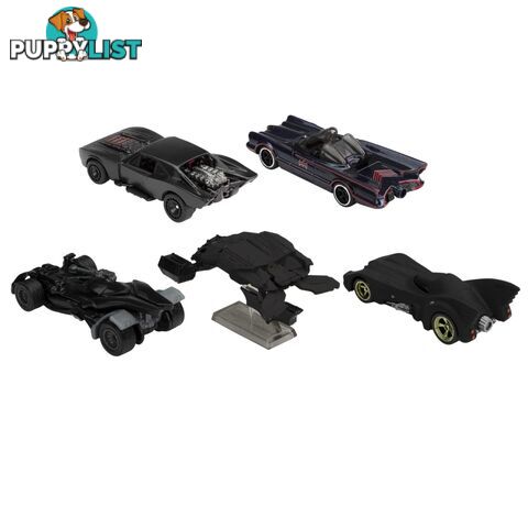 Hot Wheels® - Batman Bundle 5 Fan-favorite Batmobile Castings For Collectors - Magrm17 - 887961907469