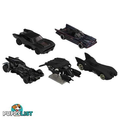 Hot Wheels® - Batman Bundle 5 Fan-favorite Batmobile Castings For Collectors - Magrm17 - 887961907469