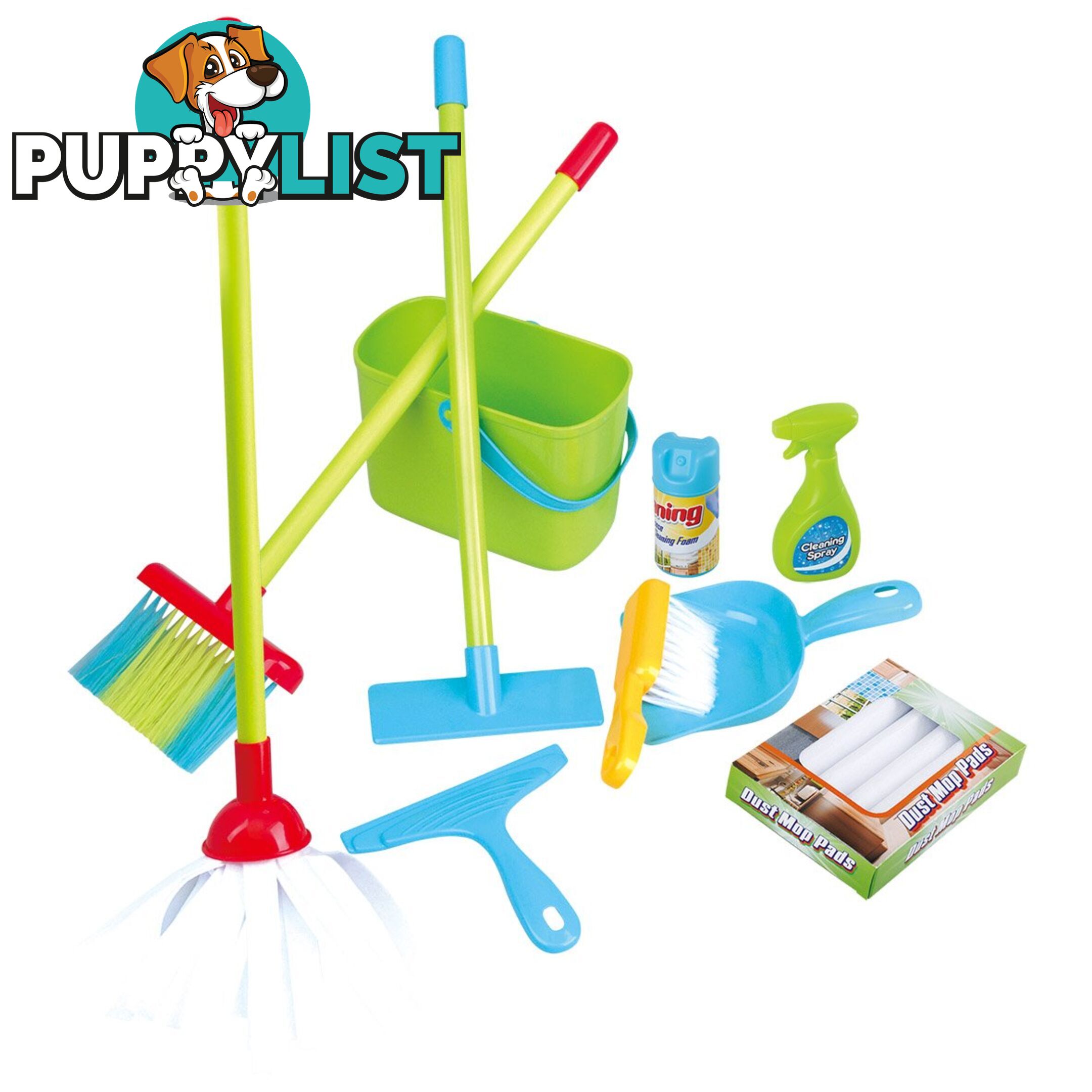 Little Helper Cleaning Set 10 Pieces  Playgo Toys Ent. Ltd Art63635 - 4892401034564