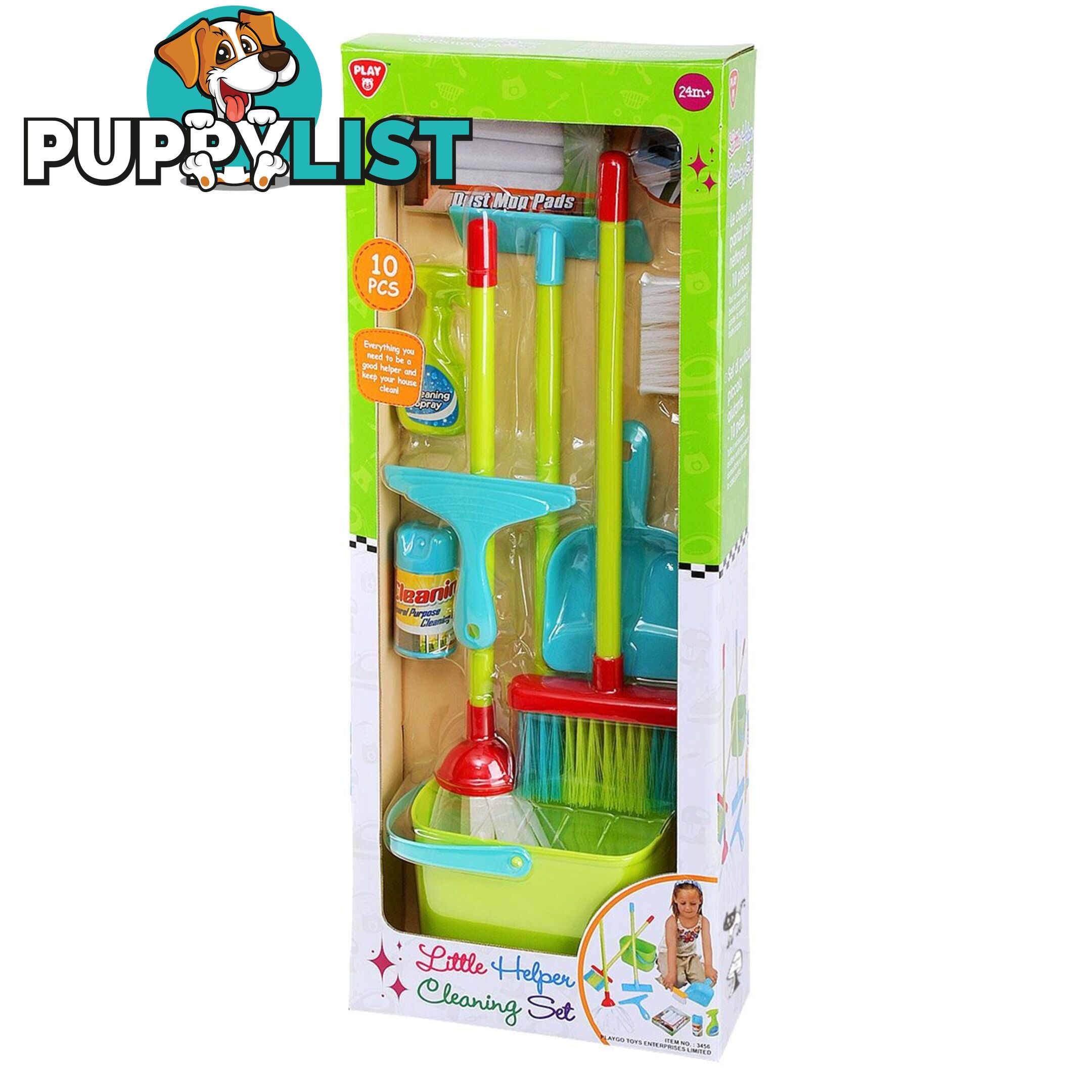 Little Helper Cleaning Set 10 Pieces  Playgo Toys Ent. Ltd Art63635 - 4892401034564