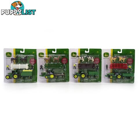 John Deere - Tomy 10 piece Mini Farm Set Random Assorted - Lc37657a - 036881376576