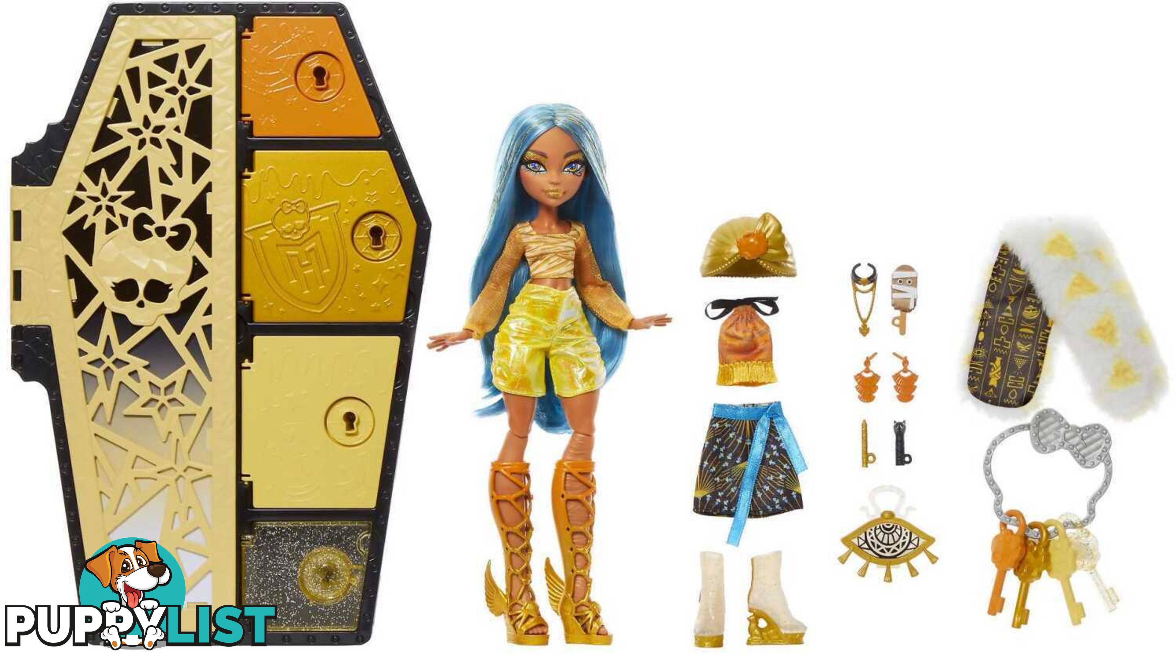 Monster High - Doll Cleo De Nile Skulltimate Secrets: Fearidescent - Mattel - Mahnf76 - 194735139293