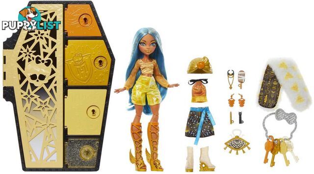 Monster High - Doll Cleo De Nile Skulltimate Secrets: Fearidescent - Mattel - Mahnf76 - 194735139293