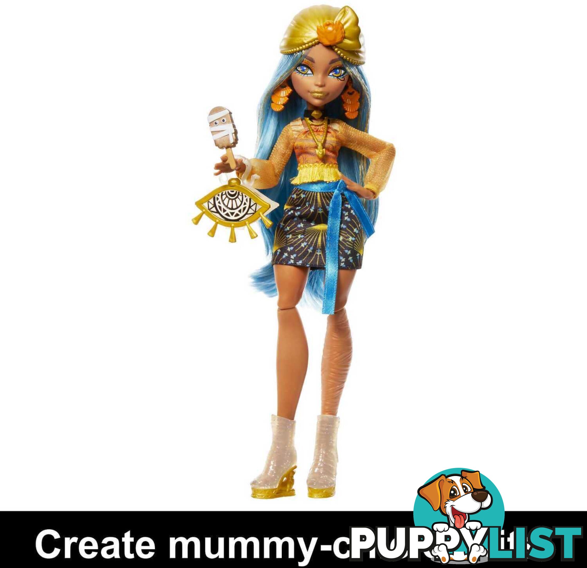 Monster High - Doll Cleo De Nile Skulltimate Secrets: Fearidescent - Mattel - Mahnf76 - 194735139293