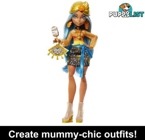 Monster High - Doll Cleo De Nile Skulltimate Secrets: Fearidescent - Mattel - Mahnf76 - 194735139293