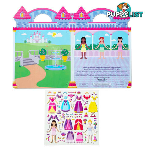 Melissa & Doug - Puffy Stickers Play Set: Princess - Mdmnd9100 - 000772091008