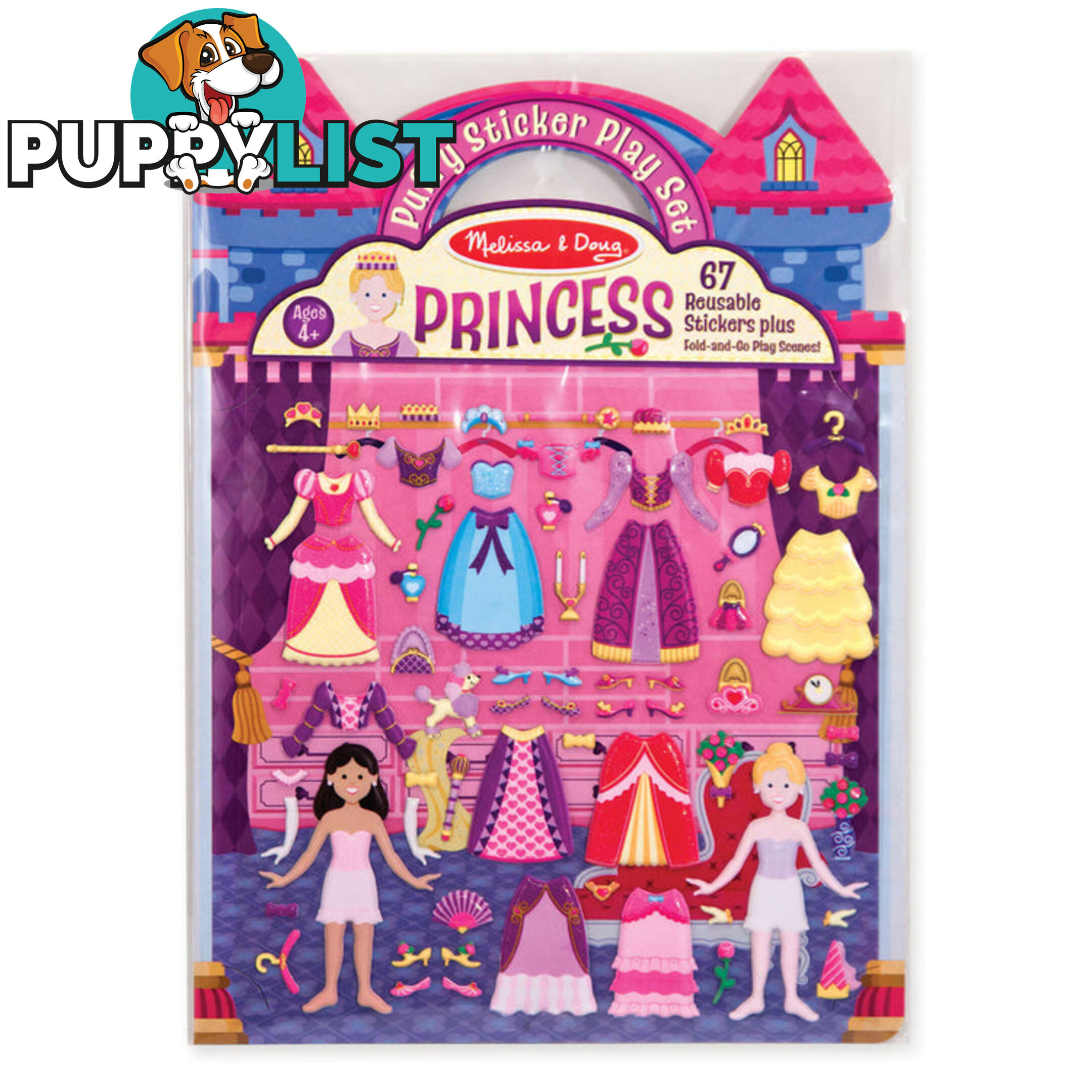 Melissa & Doug - Puffy Stickers Play Set: Princess - Mdmnd9100 - 000772091008