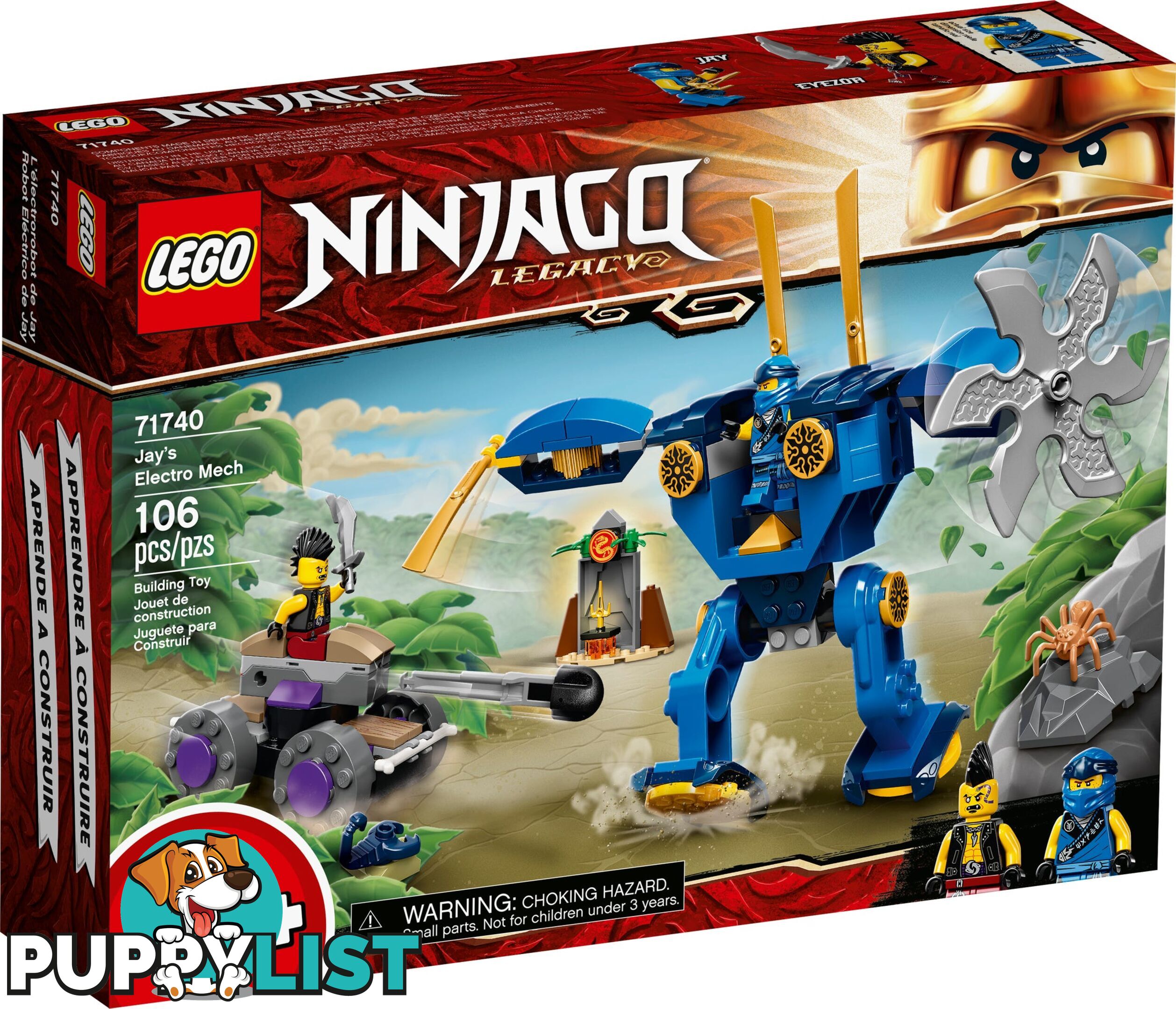 LEGO 71740 Jay' s Electro Mech - NINJAGO  4+ - 5702016889574