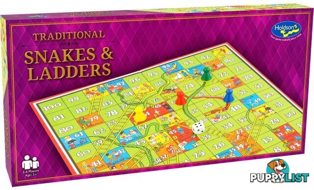 Holdson - Snakes And Ladders Board Game Holdson Jdhol129454 - 9414131129454