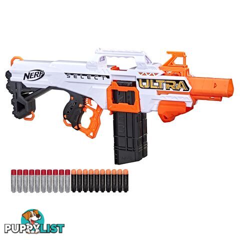 Nerf Ultra Select Fully Motorized Blaster Fire 2 Ways Includes Clips And Darts Compatible Only With Nerf Ultra Darts   F09582210 - 195166119571